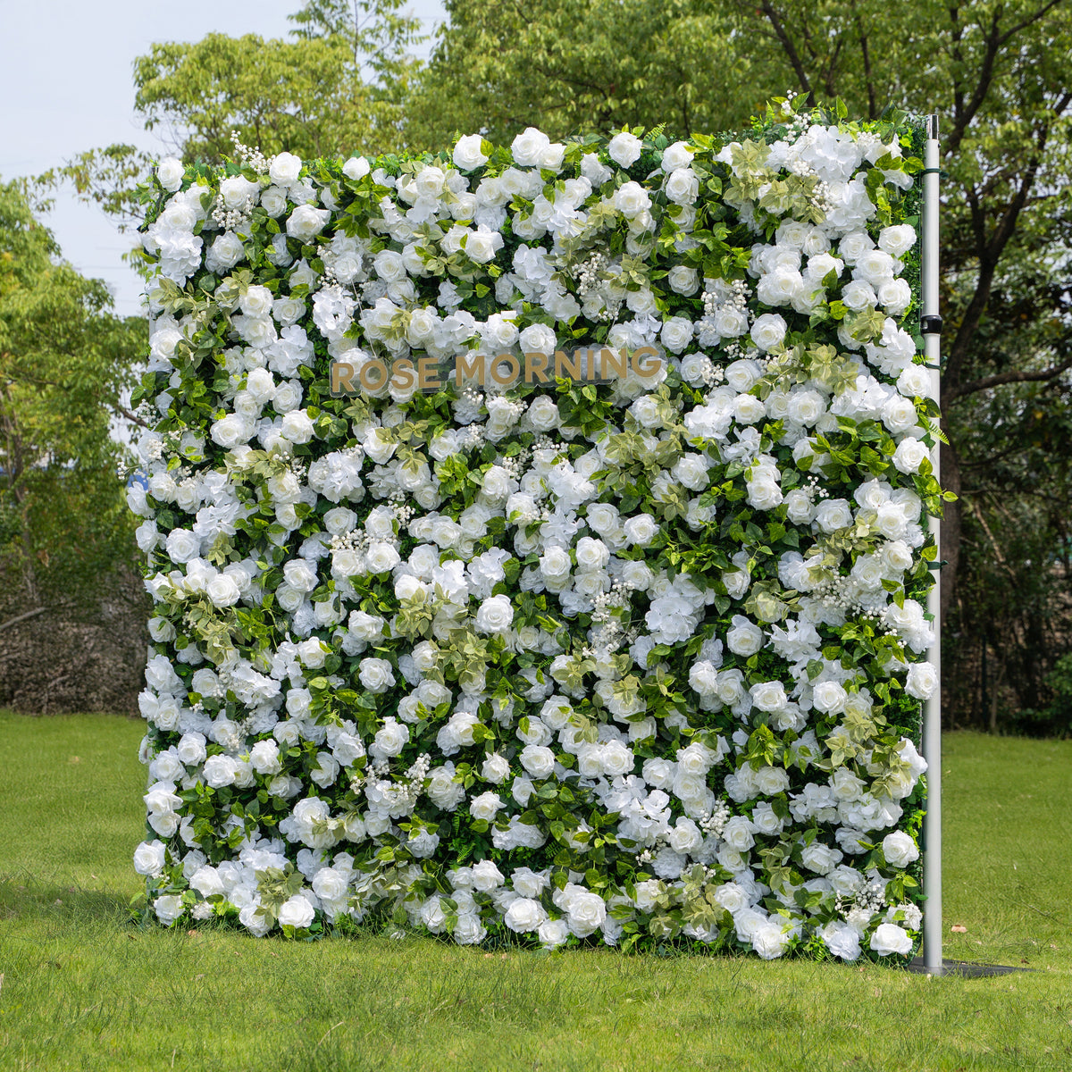 Sava | 3D Event-Ready Artificial Floral Wall Backdrop, Roll-Up Fabric | Shipping Included