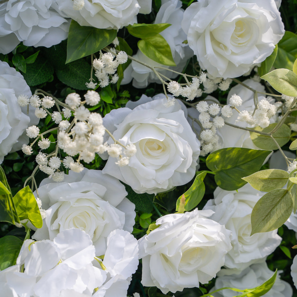 Sava | 3D Event-Ready Artificial Floral Wall Backdrop, Roll-Up Fabric | Shipping Included