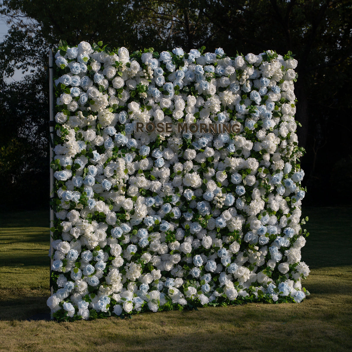 Seasalt | 3D Event-Ready Artificial Floral Wall Backdrop, Roll-Up Fabric | Shipping Included