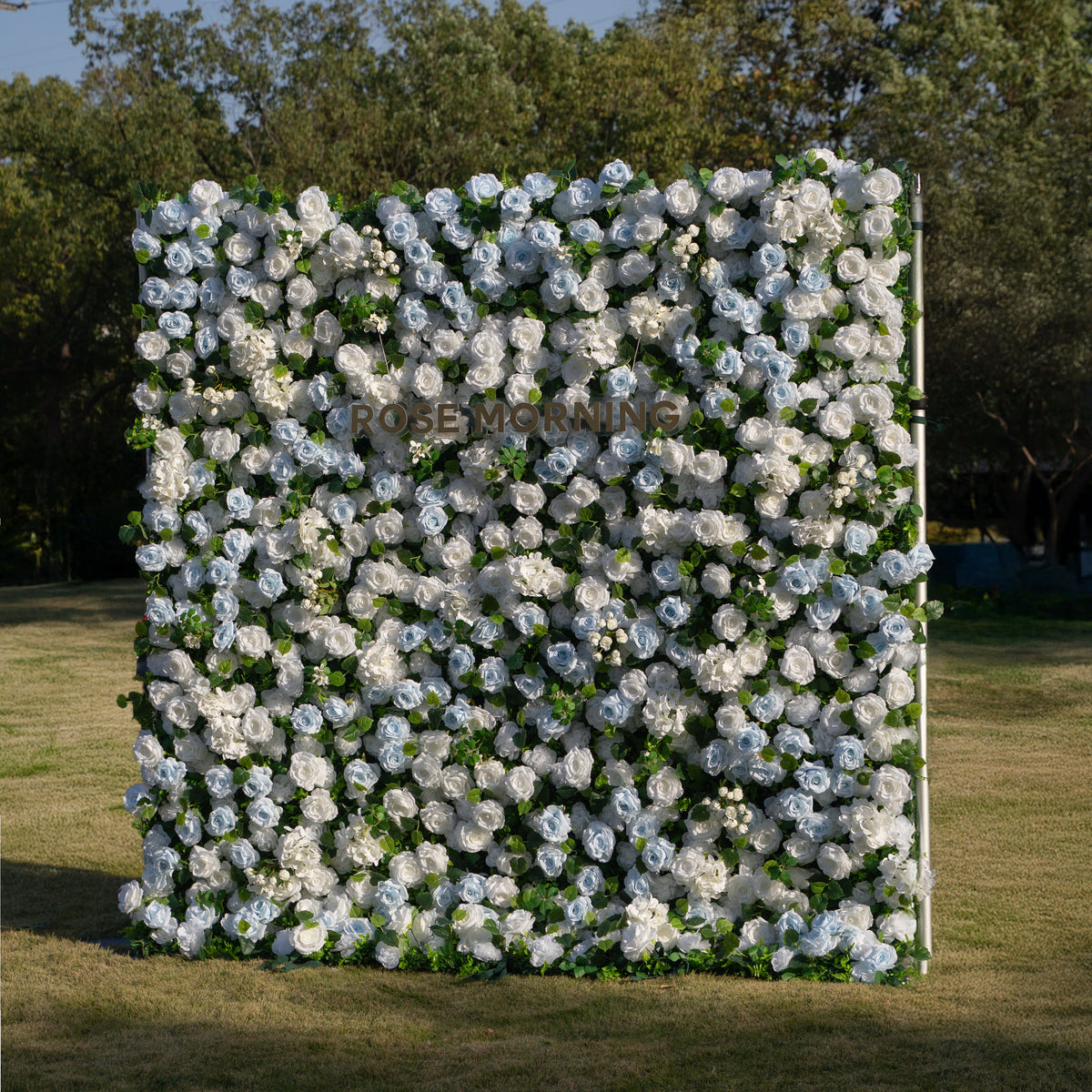 Seasalt | 3D Event-Ready Artificial Floral Wall Backdrop, Roll-Up Fabric | Shipping Included