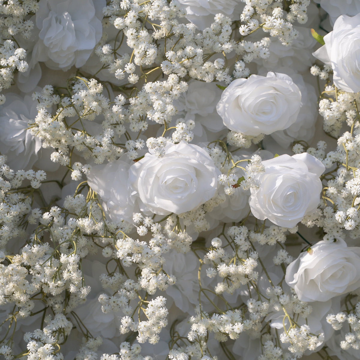 Shimmer Baby Breath wall | 3D Event-Ready Artificial Floral Wall Backdrop, Roll-Up Fabric(In US Stock 5-7 Days Delivered) | Shipping Included