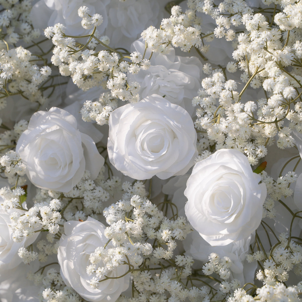 Shimmer Baby Breath wall | 3D Event-Ready Artificial Floral Wall Backdrop, Roll-Up Fabric(In US Stock 5-7 Days Delivered) | Shipping Included