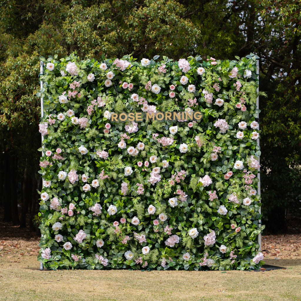 Simona | 5D Event-Ready Artificial Floral Wall Backdrop, Roll-Up Fabric | Shipping Included