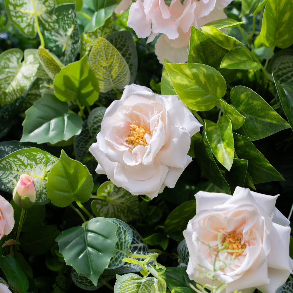 Simona | 5D Event-Ready Artificial Floral Wall Backdrop, Roll-Up Fabric | Shipping Included