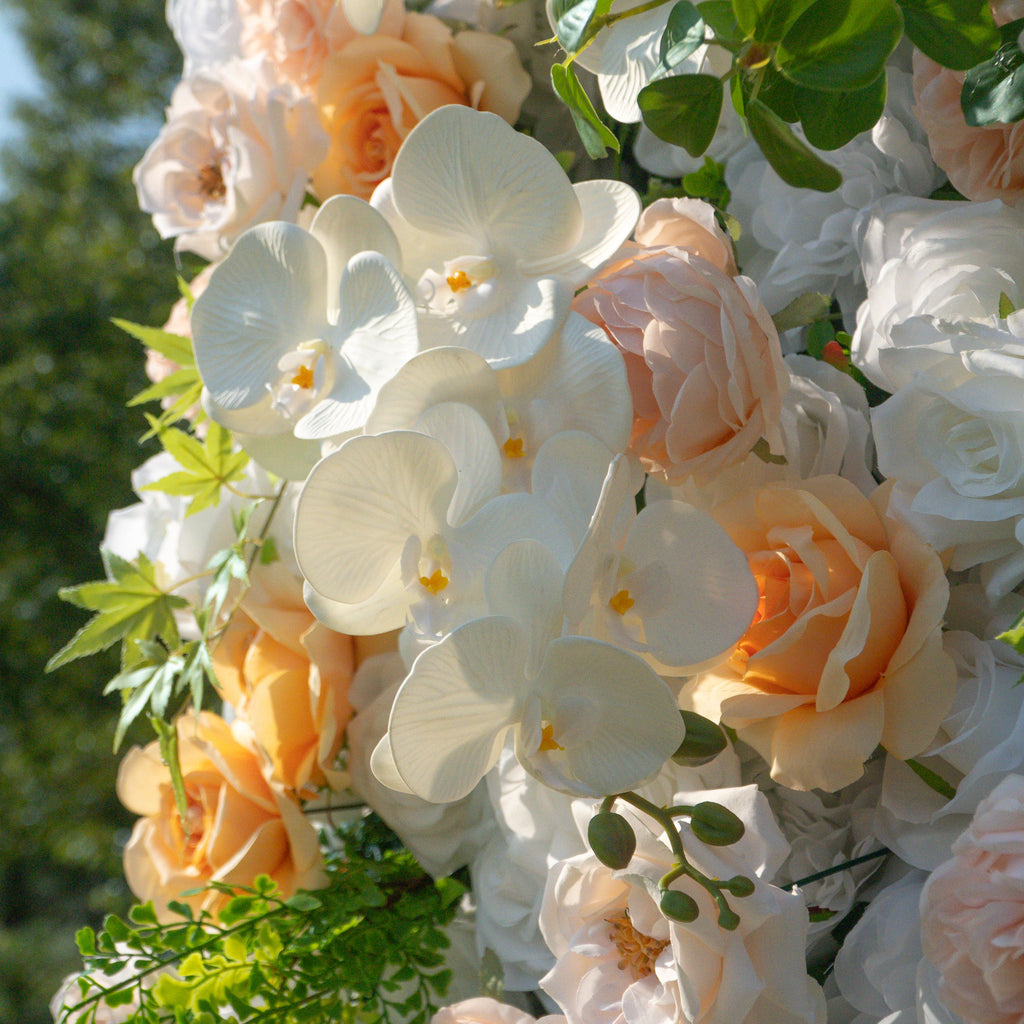 Sweetie | 5D Event-Ready Artificial Floral Wall Backdrop, Roll-Up Fabric | Shipping Included