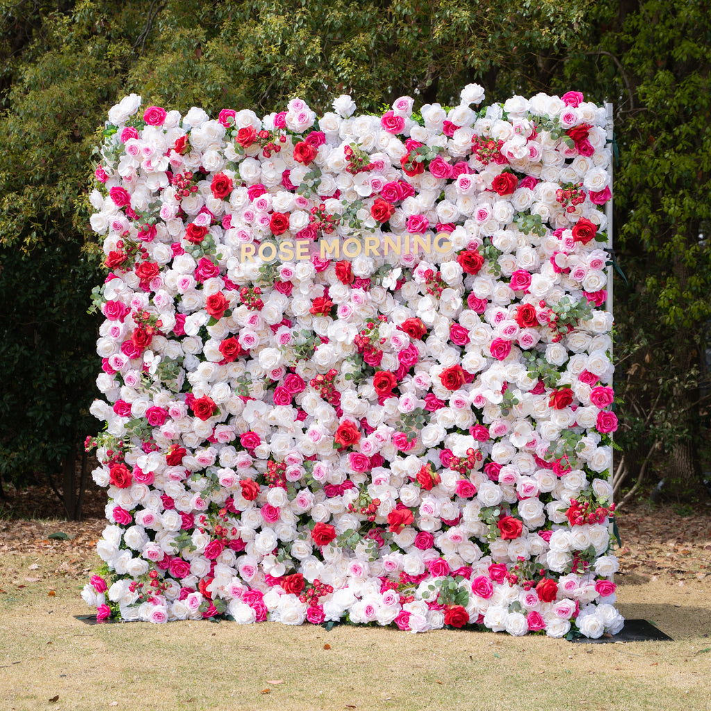 Tami | 5D Event-Ready Artificial Floral Wall Backdrop, Roll-Up Fabric (Ready to ship-Only USA) | Shipping Included