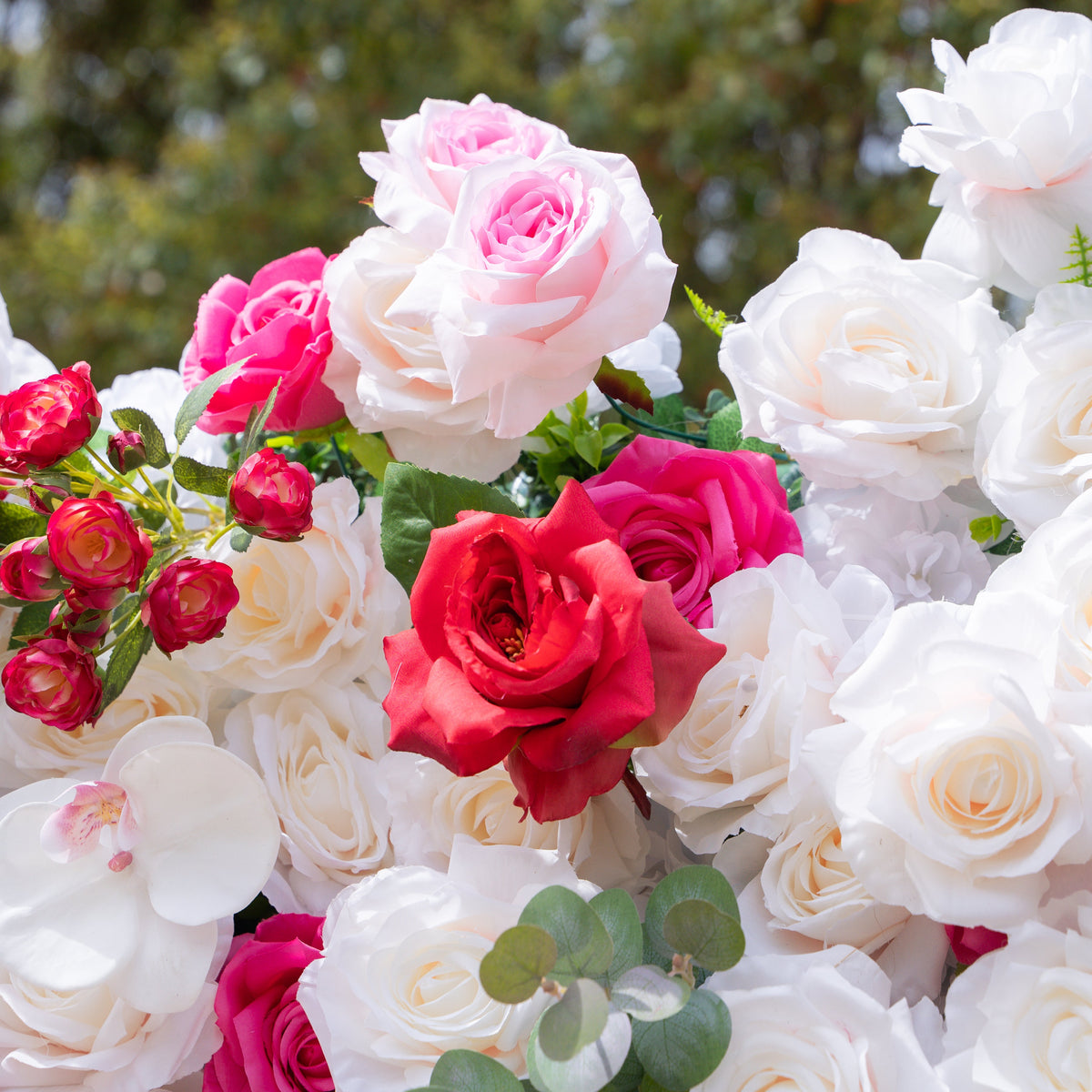 Tami | 5D Event-Ready Artificial Floral Wall Backdrop, Roll-Up Fabric (Ready to ship-Only USA) | Shipping Included