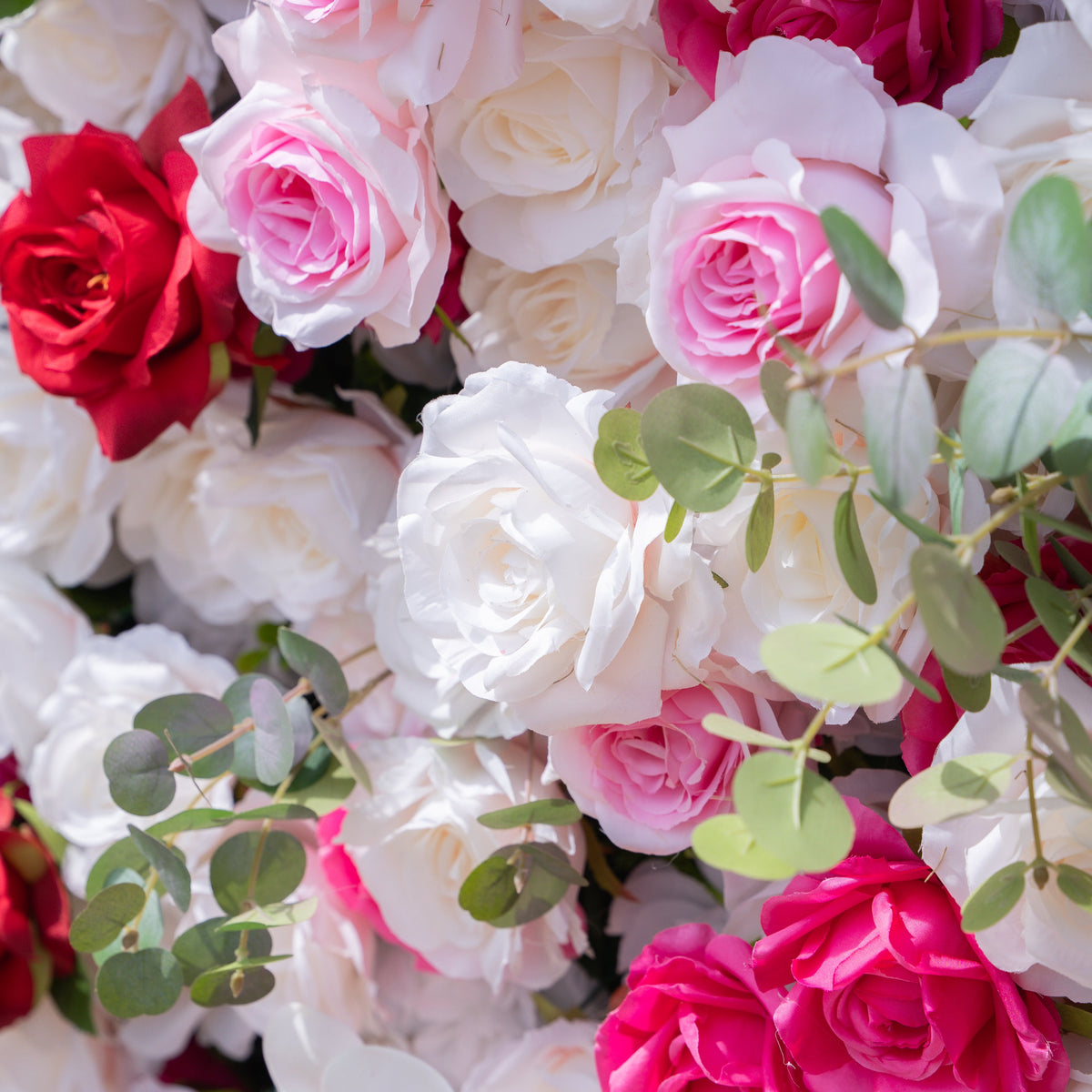 Tami | 5D Event-Ready Artificial Floral Wall Backdrop, Roll-Up Fabric | Shipping Included