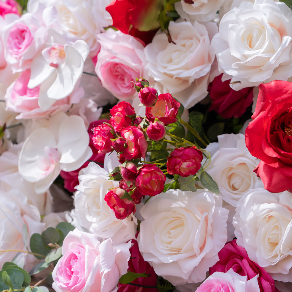 Tami | 5D Event-Ready Artificial Floral Wall Backdrop, Roll-Up Fabric (Ready to ship-Only USA) | Shipping Included