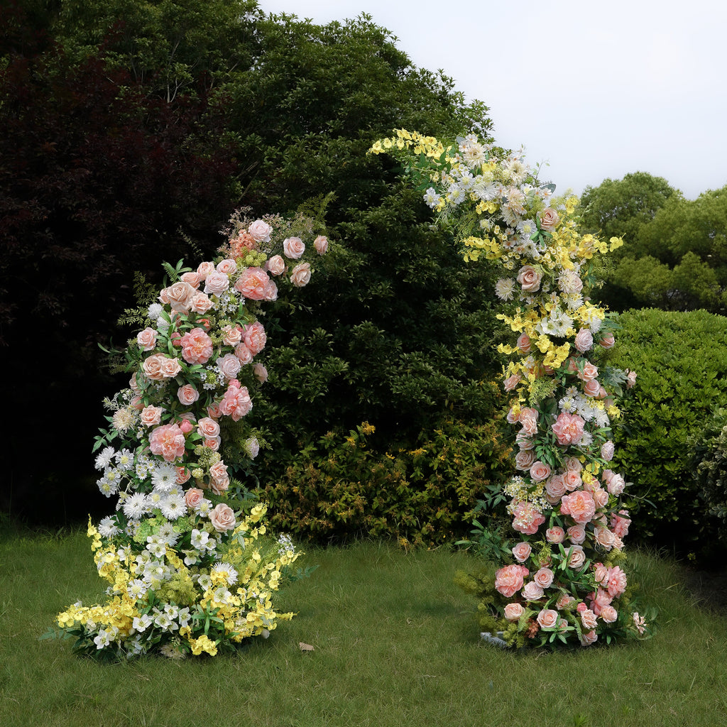Tara:2023 New Wedding Background Floral Arch Including Frame -R966 Rose Morning