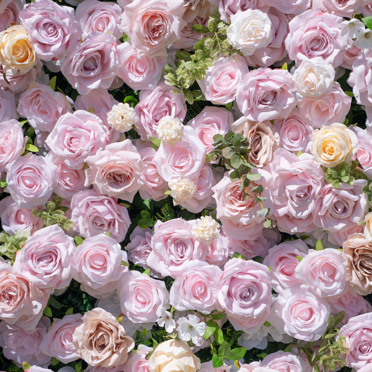 Ti Amo | 4D Event-Ready Artificial Floral Wall Backdrop, Roll-Up Fabric | Shipping Included