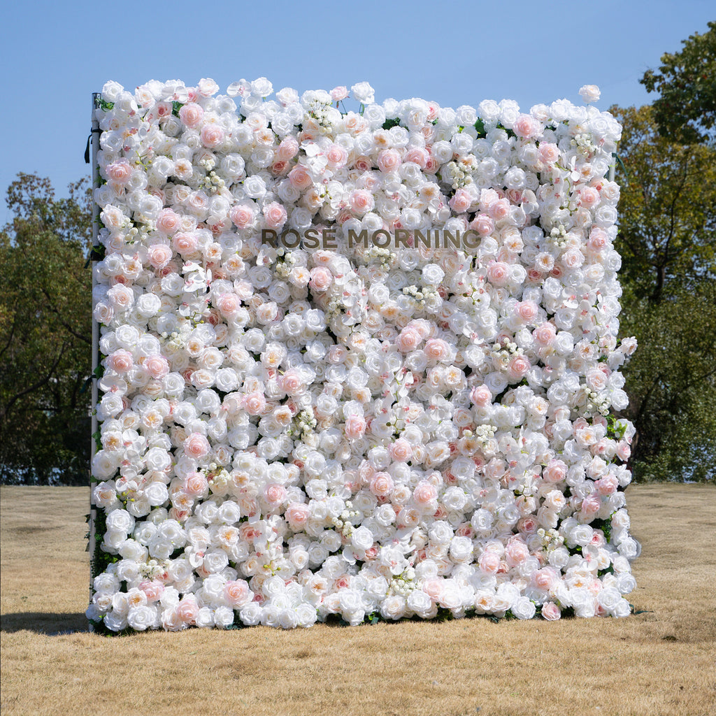 Tiara | 5D Event-Ready Artificial Floral Wall Backdrop, Roll-Up Fabric | Shipping Included