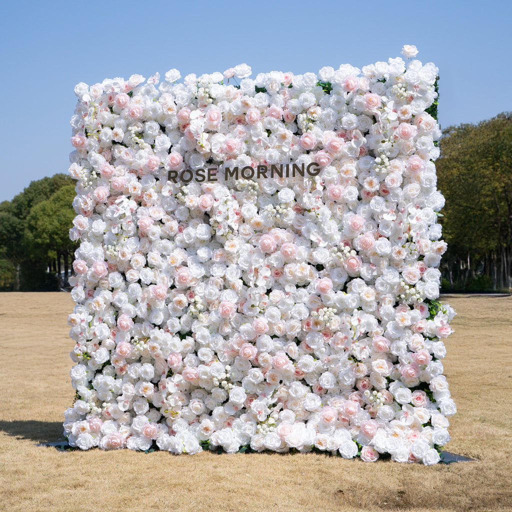 Tiara | 5D Event-Ready Artificial Floral Wall Backdrop, Roll-Up Fabric | Shipping Included