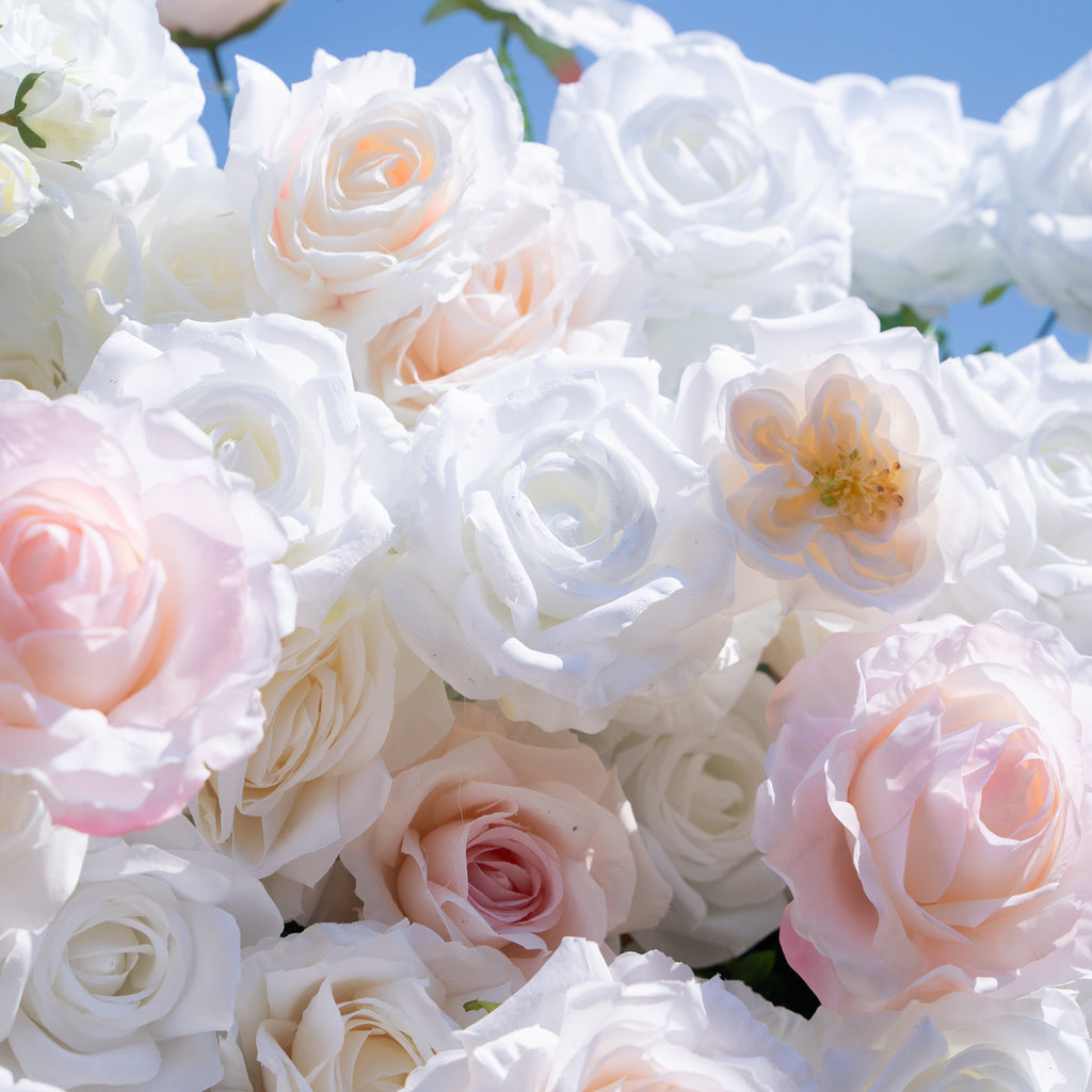 Tiara | 5D Event-Ready Artificial Floral Wall Backdrop, Roll-Up Fabric | Shipping Included