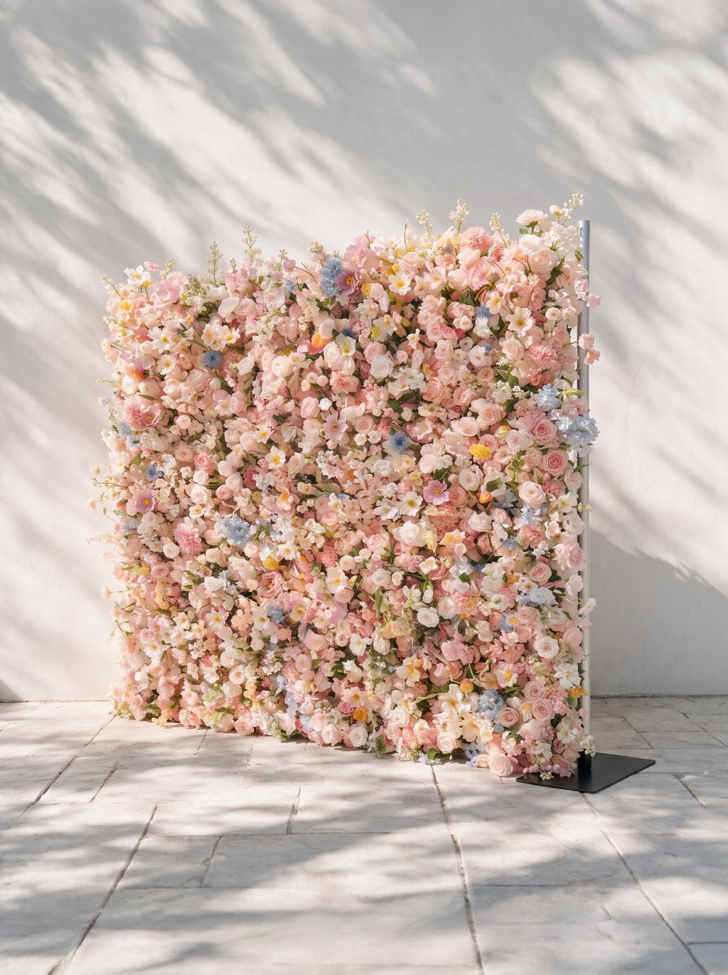 Sorbet | 2026 Luxury 5D Macaron Floral Wall with Greenery Roll-Up Backdrop for Whimsical Bridal Showers | Shipping Included
