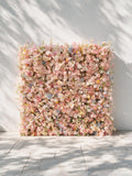 Sorbet | 2026 Luxury 5D Macaron Floral Wall with Greenery Roll-Up Backdrop for Whimsical Bridal Showers | Shipping Included
