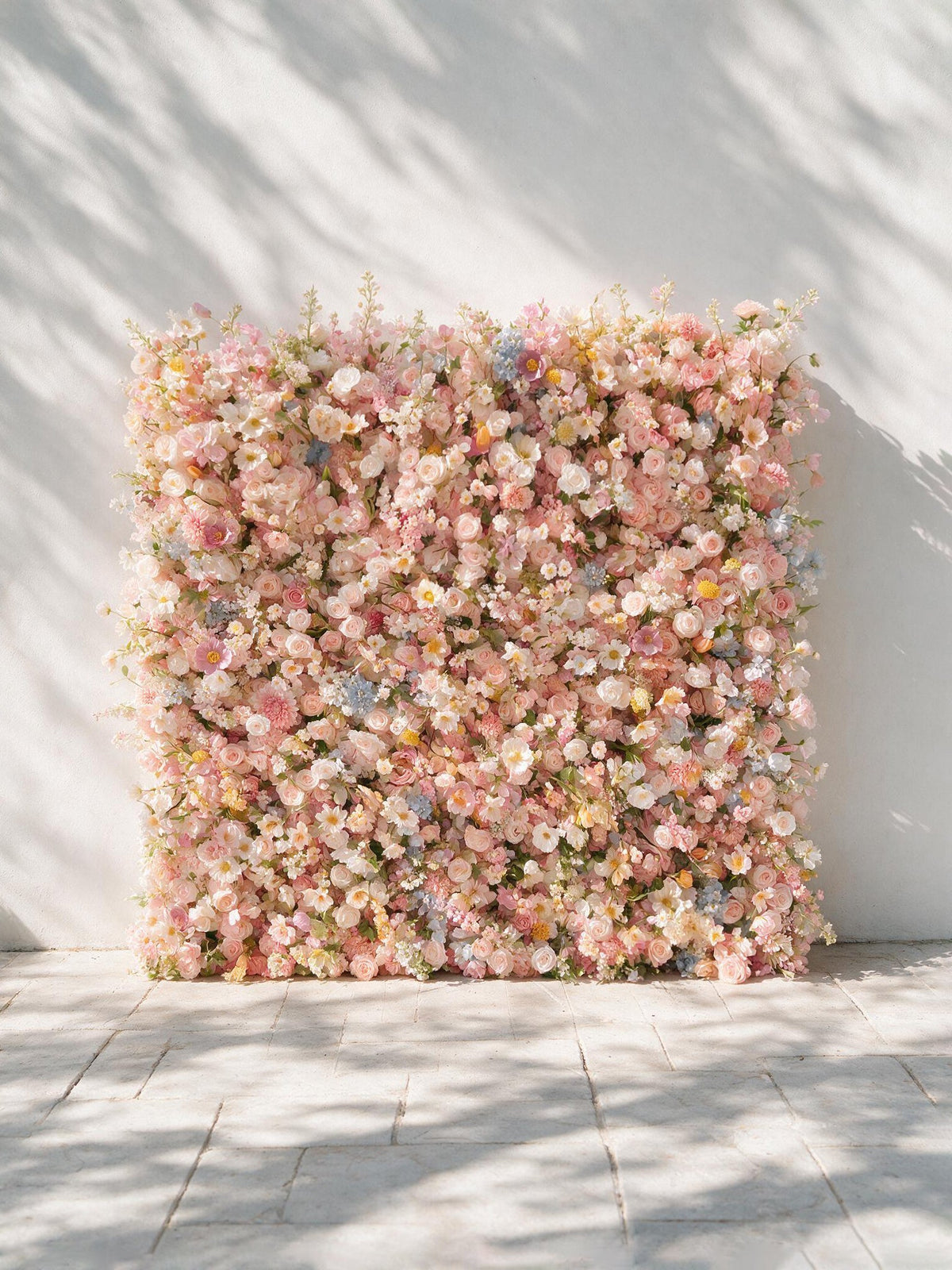 Sorbet | 2026 Luxury 5D Macaron Floral Wall with Greenery Roll-Up Backdrop for Whimsical Bridal Showers | Shipping Included