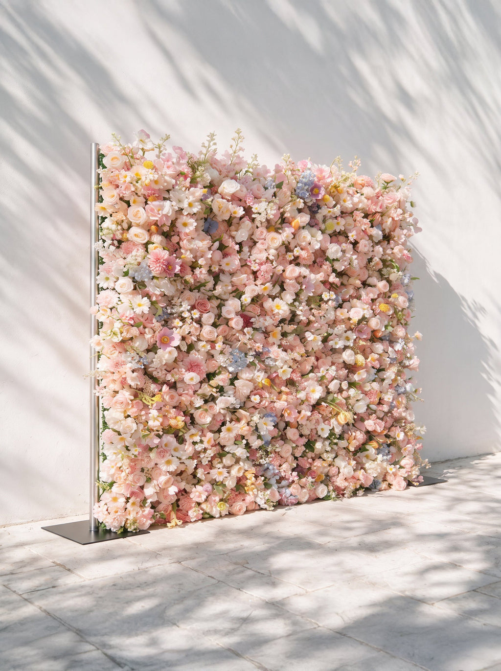 Sorbet | 2026 Luxury 5D Macaron Floral Wall with Greenery Roll-Up Backdrop for Whimsical Bridal Showers | Shipping Included