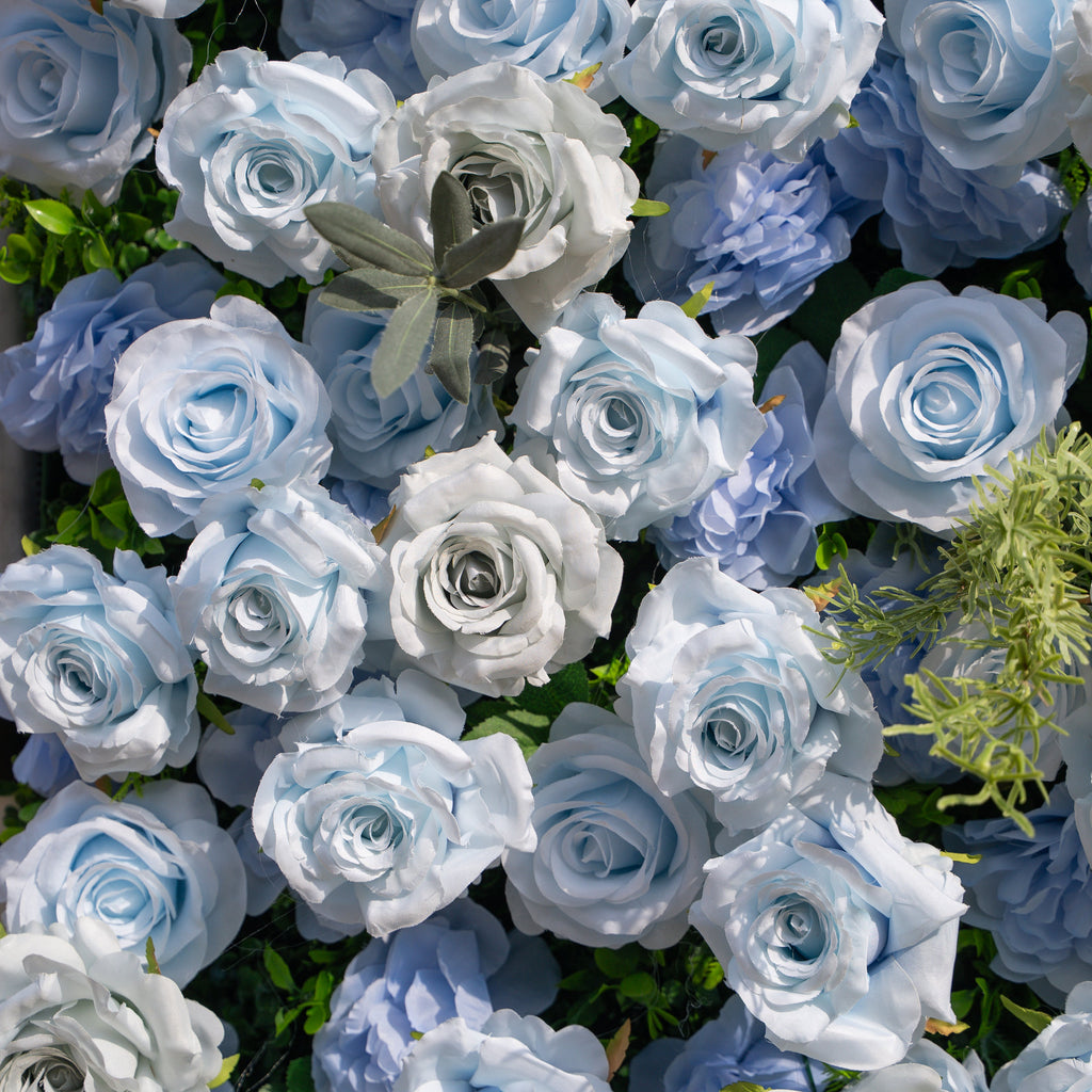 Vesper | 3D Blue & Dusty Rose Wall | Premium Roll-Up Fabric Backdrop for Events | Shipping Included