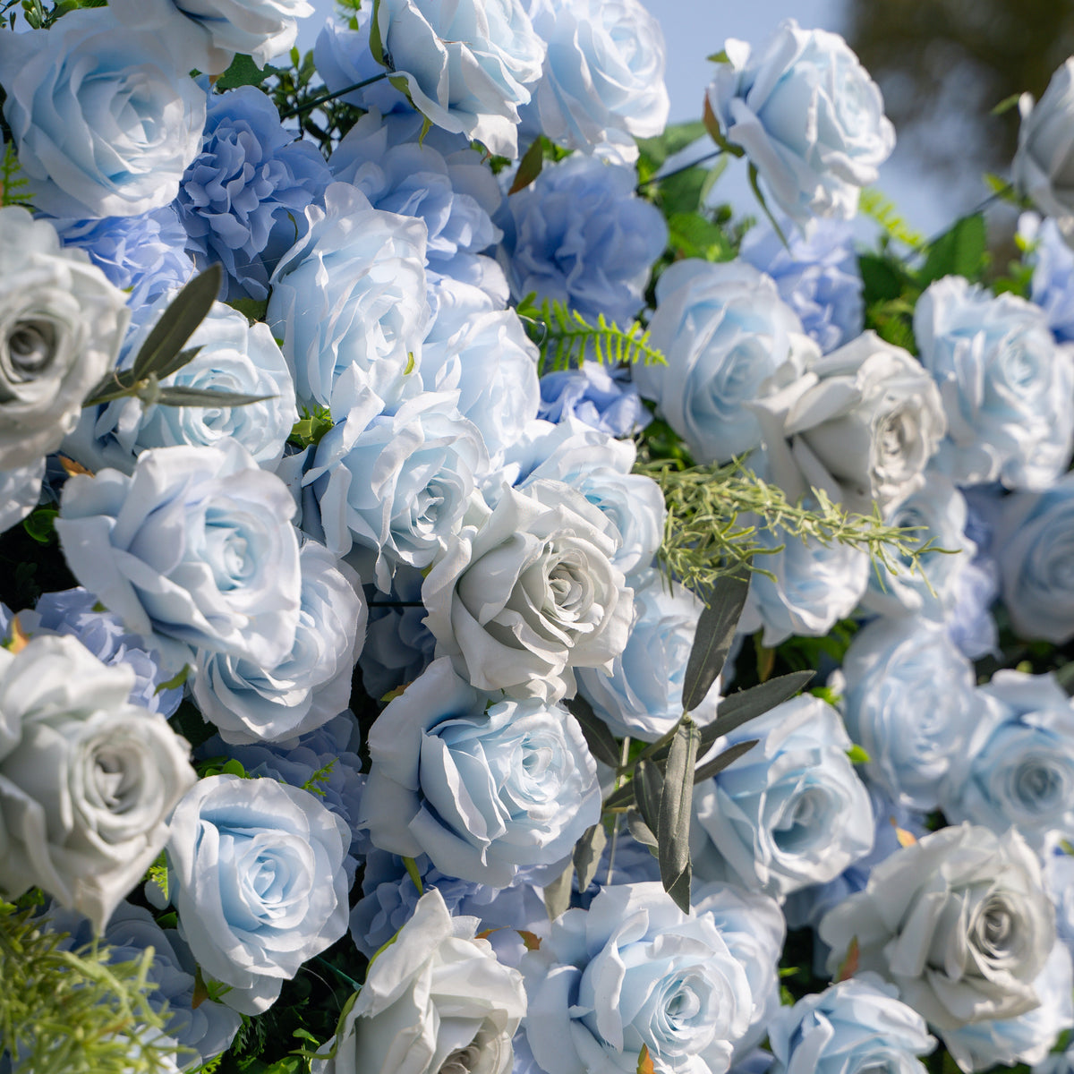 Vesper | 3D Blue & Dusty Rose Wall | Premium Roll-Up Fabric Backdrop for Events | Shipping Included