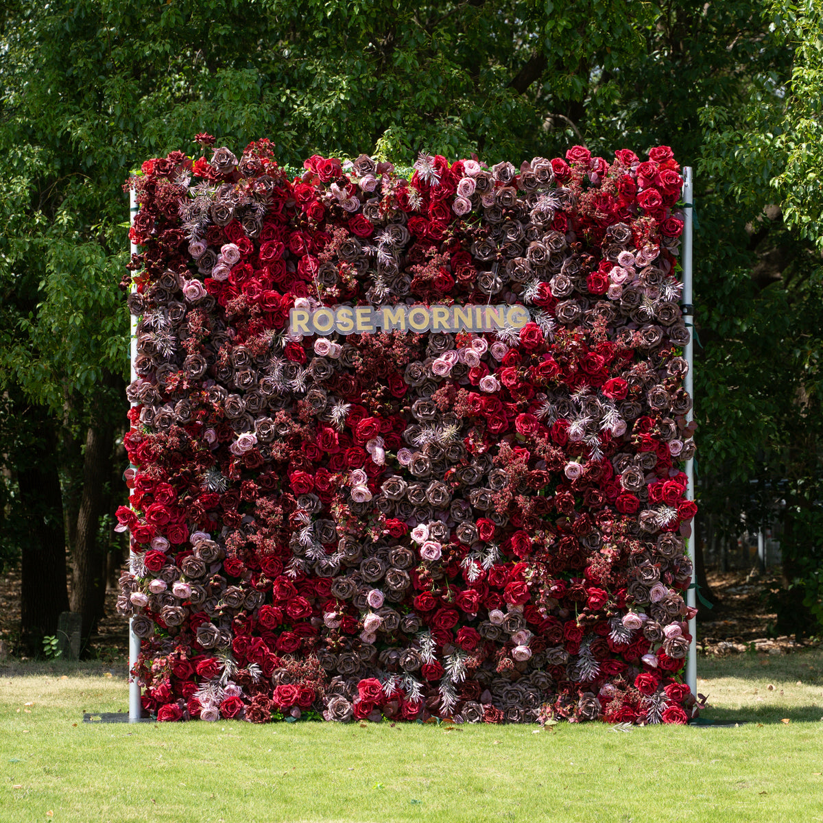 {Holiday Special} Vino | 5D Event-Ready Artificial Floral Wall Backdrop, Zip-Up Fabric 8ft*8ft (Ready to ship-Only USA) | Shipping Included