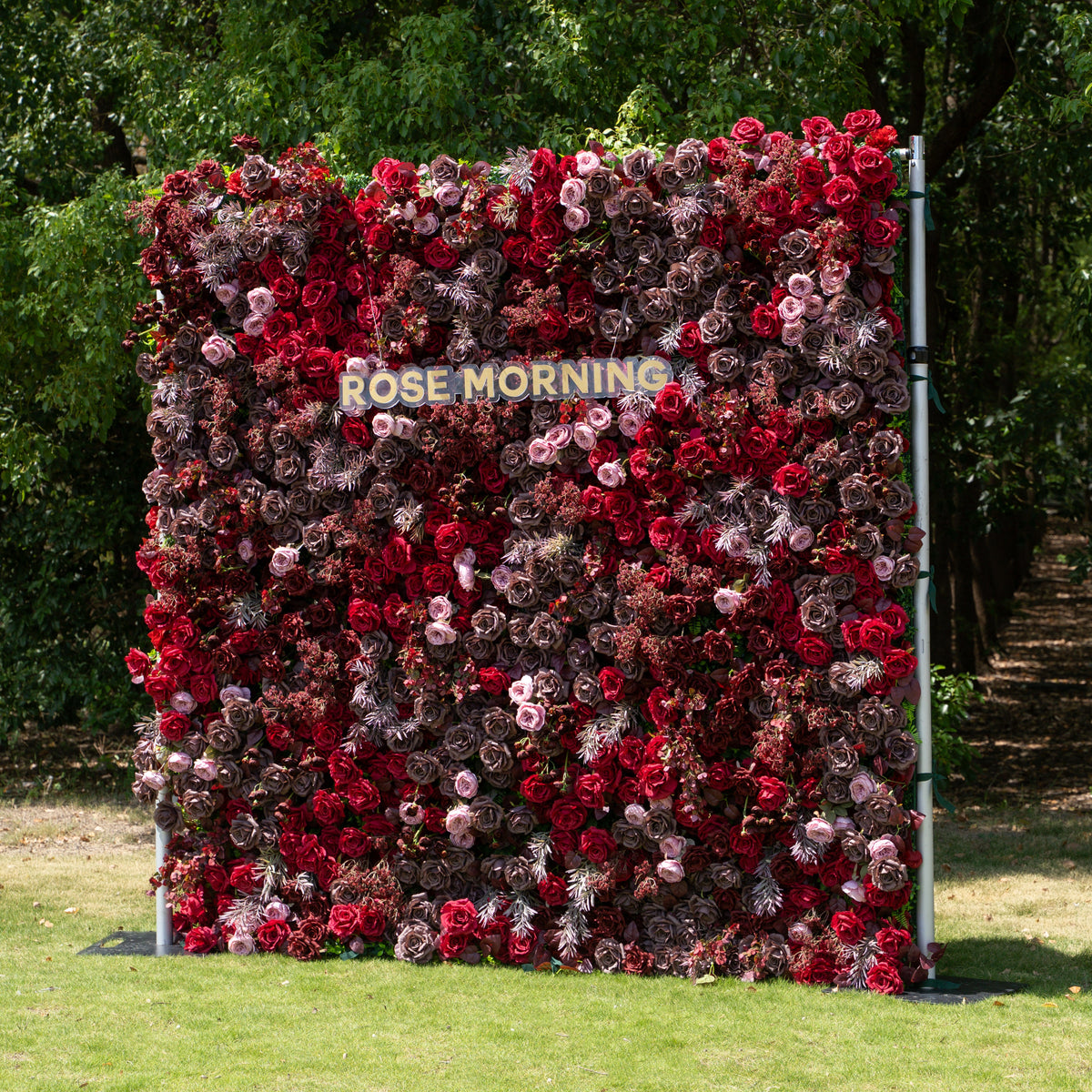 {Holiday Special} Vino | 5D Event-Ready Artificial Floral Wall Backdrop, Zip-Up Fabric 8ft*8ft (Ready to ship-Only USA) | Shipping Included