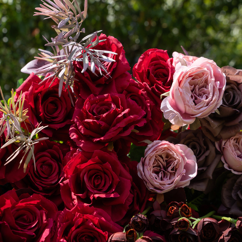 {Holiday Special} Vino | 5D Event-Ready Artificial Floral Wall Backdrop, Zip-Up Fabric 8ft*8ft (Ready to ship-Only USA) | Shipping Included