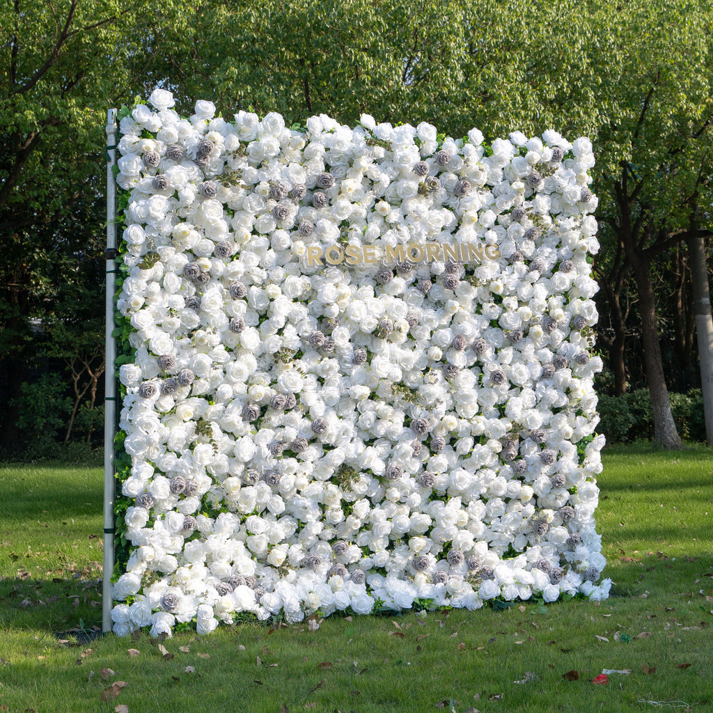 Wolfie | 3D Event-Ready Artificial Floral Wall Backdrop, Roll-Up Fabric | Shipping Included