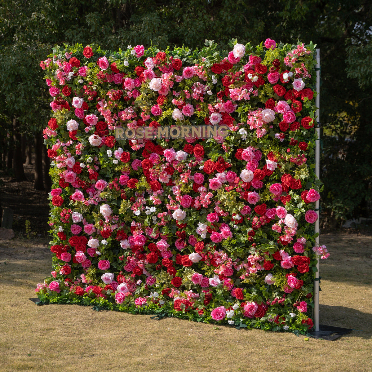Zinfandel | 3D Event-Ready Artificial Floral Wall Backdrop, Roll-Up Fabric | Shipping Included
